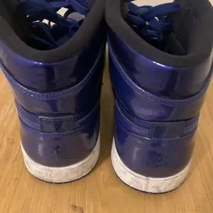 - Men’s purple patent leather Air JORDAN 1 Retro HI TOP Air Force 1
Size 10 1/2 Nike | Shoes | Mens Purple Patent Leather Air Jordan Retro  main image 4